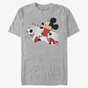 Queens Disney Classic Mickey - Canada Kick Unisex T-Shirt Heather Grey