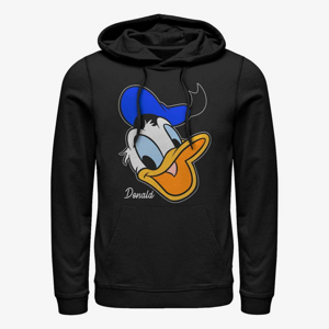 Queens Disney Classic Mickey - Donald Big Face Unisex Hoodie Black
