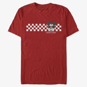Queens Disney Classic Mickey - MICKEY CHECKERS Unisex T-Shirt Red