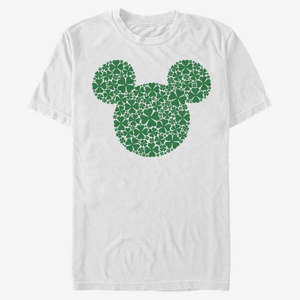 Queens Disney Classic Mickey - Mickey Clover Fill Unisex T-Shirt White