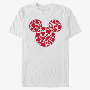Queens Disney Classic Mickey - Mickey Hearts Fill Unisex T-Shirt White