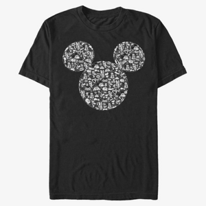 Queens Disney Classic Mickey - Mickey Icons Fill Unisex T-Shirt Black