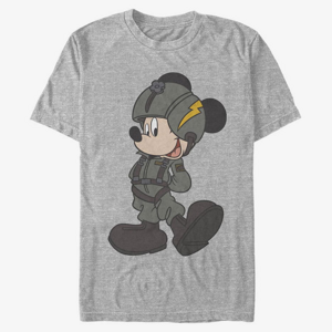 Queens Disney Classic Mickey - Mickey Jet Pilot Unisex T-Shirt Heather Grey