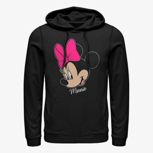 Queens Disney Classic Mickey - Minnie Big Face Unisex Hoodie Black