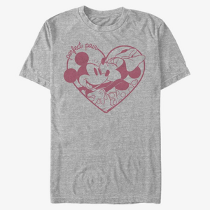 Queens Disney Classic Mickey - Perfect Pair Unisex T-Shirt Heather Grey