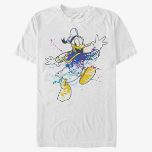 Queens Disney Classic Mickey - SPLATTER DONALD Unisex T-Shirt White