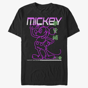 Queens Disney Classic Mickey - Street Glow Unisex T-Shirt Black