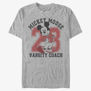 Queens Disney Classic Mickey - Varsity Mouse Unisex T-Shirt Heather Grey