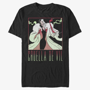 Queens Disney Classics 101 Dalmatians - Cruella the Cruel Unisex T-Shirt Black