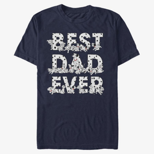 Queens Disney Classics 101 Dalmatians - Pongo Best Dad Ever Unisex T-Shirt Navy Blue