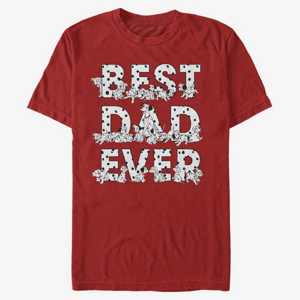 Queens Disney Classics 101 Dalmatians - Pongo Best Dad Ever Unisex T-Shirt Red