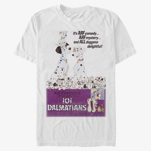 Queens Disney Classics 101 Dalmatians - Vintage Poster Variant Unisex T-Shirt White