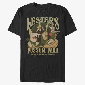 Queens Disney Classics A Goofy Movie - Lesters Possum Park Unisex T-Shirt Black