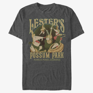 Queens Disney Classics A Goofy Movie - Lesters Possum Park Unisex T-Shirt Dark Heather Grey