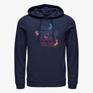 Queens Disney Classics Bambi - Bambi Characters Names Stacked Unisex Hoodie Navy Blue