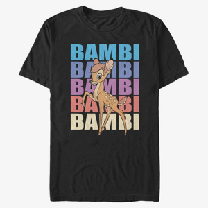 Queens Disney Classics Bambi - Bambi Name Stacked Unisex T-Shirt Black
