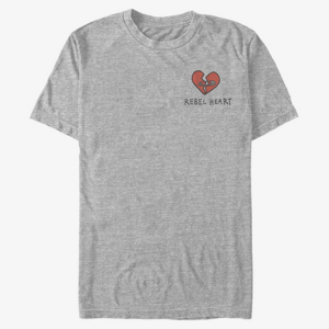 Queens Disney Classics DNCA - REBEL HEART Unisex T-Shirt Heather Grey