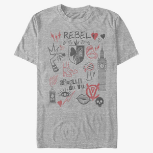 Queens Disney Classics DNCA - Rebel Queen Unisex T-Shirt Heather Grey