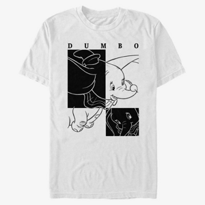 Queens Disney Classics Dumbo - Dumbo Contrast Unisex T-Shirt White