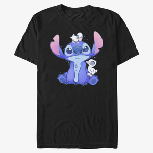Queens Disney Classics Lilo & Stitch - Cute Ducks Unisex T-Shirt Black