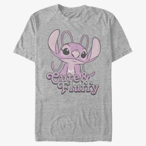 Queens Disney Classics Lilo & Stitch - Fluffy Angel Unisex T-Shirt Heather Grey