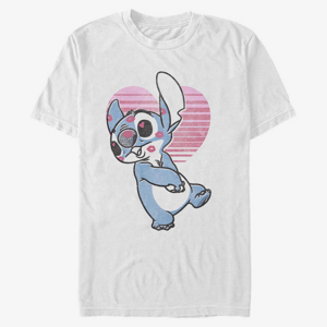 Queens Disney Classics Lilo & Stitch - Kissy Faced Unisex T-Shirt White