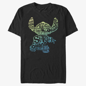 Queens Disney Classics Lilo & Stitch - Stitch Fill Unisex T-Shirt Black