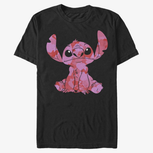 Queens Disney Classics Lilo & Stitch - Stitch Heart Fill Unisex T-Shirt Black