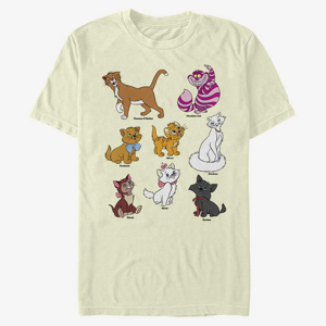 Queens Disney Classics Mickey and Friends - Disney Cats Grid Unisex T-Shirt Natural