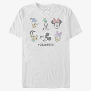 Queens Disney Classics Mickey Classic - Classic Heads Unisex T-Shirt White