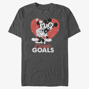 Queens Disney Classics Mickey Classic - Couple Goals Unisex T-Shirt Dark Heather Grey