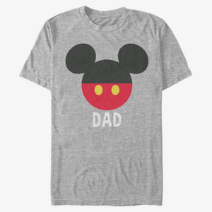 Queens Disney Classics Mickey Classic - Dad Pants Unisex T-Shirt Heather Grey