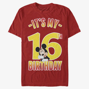 Queens Disney Classics Mickey Classic - Hiya Pal 16th Birthday Unisex T-Shirt Red