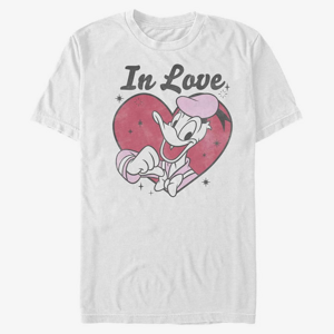 Queens Disney Classics Mickey Classic - In Love Donald Unisex T-Shirt White