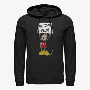 Queens Disney Classics Mickey Classic - Mickey Awesome Pilot Unisex Hoodie Black