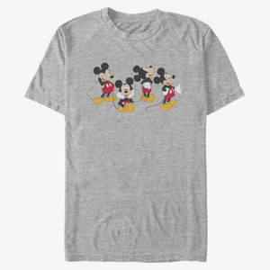 Queens Disney Classics Mickey Classic - Mickey Line Unisex T-Shirt Heather Grey
