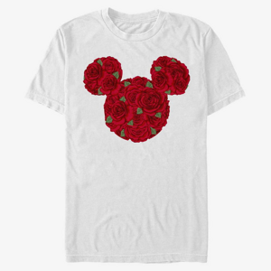 Queens Disney Classics Mickey Classic - Mickey Mouse Roses Unisex T-Shirt White