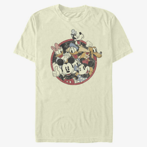 Queens Disney Classics Mickey Classic - Retro Groupie Unisex T-Shirt Natural