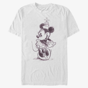 Queens Disney Classics Mickey Classic - Sketchy Minnie Unisex T-Shirt White