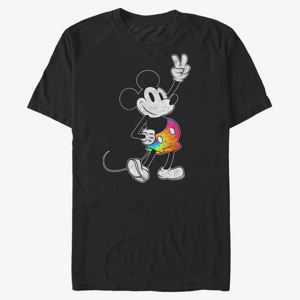 Queens Disney Classics Mickey Classic - Tie Dye Mickey Stroked Unisex T-Shirt Black