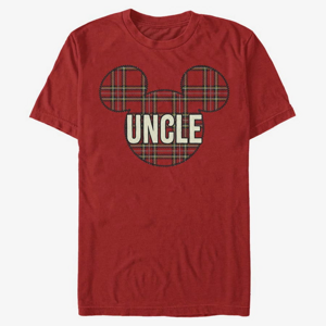 Queens Disney Classics Mickey Classic - Uncle Holiday Patch Unisex T-Shirt Red
