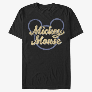 Queens Disney Classics Mickey & Friends - Mickey Script Unisex T-Shirt Black