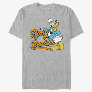 Queens Disney Classics Mickey & Friends - Ring Donald Unisex T-Shirt Heather Grey