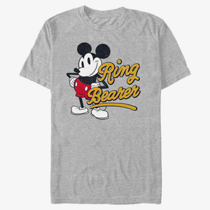 Queens Disney Classics Mickey & Friends - Ring Mickey Unisex T-Shirt Heather Grey