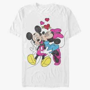 Queens Disney Classics Mickey Mouse - MICKEY MINNIE LOVE Unisex T-Shirt White