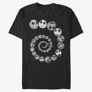 Queens Disney Classics Nightmare Before Christmas - Jack Emotions Spiral Unisex T-Shirt Black