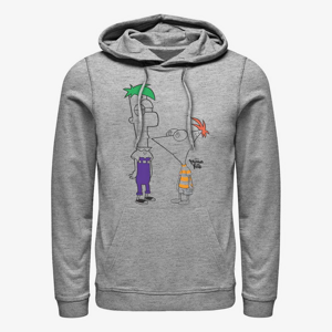 Queens Disney Classics Phineas And Ferb - Boys of Summer Unisex Hoodie Heather Grey