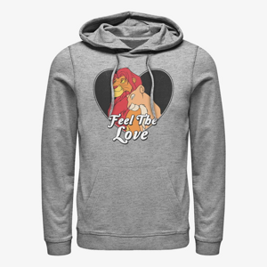 Queens Disney Classics The Lion King - Feel The Love Unisex Hoodie Heather Grey