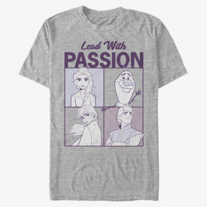 Queens Disney Frozen Two - Lead With Passion Unisex T-Shirt Heather Grey