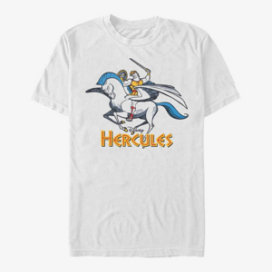 Queens Disney Hercules - Woodcut Herc Unisex T-Shirt White